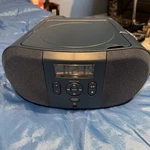 Onn. AAINES100135463 Portable Cd Boombox With Digital Fm Radio, Navy. Fixed Price $16.99.