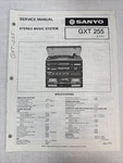 Vintage Sanyo Service Manual Model Number Gxt 255. Fixed Price $10.00.