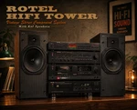Rotel Hifi Tower Rare Vintage Stereo Component System Kef Speakers. Fixed Price $7499.00.