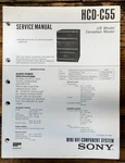 Sony HCD-C55 Stereo Service Manual *original*. Fixed Price $14.97.