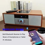 Wiscent Vintage Bluetooth Stereo Cd Player Fm Radio Usb Aux Home Hifi System. Fixed Price $122.04.