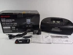Sharp DK-CL5P Clock Radio Music System With Ipod/iphone Dock Open Box Tested. Fixed Price $39.99.