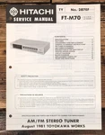 Hitachi FT-M70 Tuner Service Manual *original*. Fixed Price $14.97.