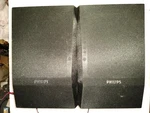 24DD59 Pair Of Speakers, Philips MCM196D, Ohm, 9" Tall, 5-3/4" Wide, 6-1/4". Fixed Price $14.94.