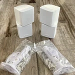 2 Bose Cube Mint Speakers & Mounts White Doubleshot Lifestyle Acoustimass. Fixed Price $171.38.