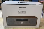 Crosley CR3501A-WA Fleetwood Clock Radio & Cd Player W/ Bluetooth Walnut. Fixed Price $155.00.