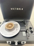 Victrola Journey+ Bluetooth Suitcase Record Player VSC-400SB-TRQ-SDF Black. Fixed Price $45.00.