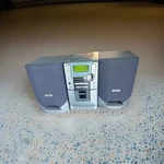 Philips MC118 Cd/ Cassette Bass Boost Am/fm Silver Black. Fixed Price $79.99.