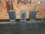 **see Video** Optimus 721 Stereo System Cd Cassette, Am/fm With Speakers. Fixed Price $79.95.