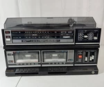 Sanyo GXT-707A Stereo System Dual Cassette, Turntable & Am/fm Radio Used. Tested. Fixed Price $89.99.