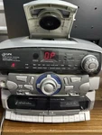 Gpx S600 Home Music System Cd Player Dual Cassette Recorder Am/fm Stereo Gray. Fixed Price $28.00.