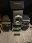 Philips FW-P78 Mini Hifi System 80 Watts Vintage With Remote 6 Speakers. Fixed Price $450.00.