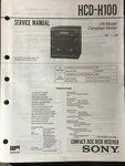 Original Service Manual & Schematic Sony HCD-H100 D729. Fixed Price $22.00.