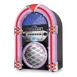 Victor Wilshire Bluetooth Jukebox Radio With Multicolor Led Lighting Black. Fixed Price $133.99.