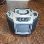 Rare-vintage Gpx Cd/tv Boombox Radio Player 5" Black White PT-1801 Working. Fixed Price $44.99.
