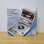 Sharper Image Entertainment System SI655 Tv Dvd MP3 Cd Radio Alarm New Open Box. Fixed Price $125.00.