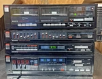 Vintage Sanyo Rd W566A, Eq 667, Jt 336, Ja 667AV Stereo System *powers On* 1985. Fixed Price $200.00.