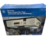 Ge Spacemaker 7-4290 Under Cabinet Am/fm Stereo Clock Radio-cd-light-timer Ec. Fixed Price $149.00.