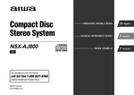 Operating Instructions For Aiwa NSX-AJ800. Fixed Price $12.49.