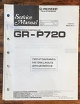 Pioneer GR-P720 Image Controller Service Manual *original*. Fixed Price $14.97.
