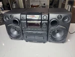 OF3 Pioneer XR-P560F 25-DISC Cd Changer Stereo Double Cassette Deck Karaoke. Fixed Price $215.00.