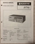 AUG/80 Sanyo Jxt 44 Stereo Music System Service Manual. Fixed Price $20.00.