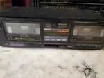 Studio Standard By Fisher CR-W34H Stereo Double Cassette Deck Player In Black. Fixed Price $17.50.