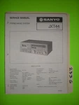 Sanyo Jxt 44 Service Manual Original Repair Book Stereo Cassette Tape Deck Radio. Fixed Price $20.00.