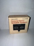 Radioshack Vintage Personal Stereo Speaker System Cat No 40-155 Tested Working. Fixed Price $29.99.