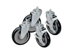 Component Hardware Universal 3/4" - 1" Threaded Stem Caster Set 5" Wheel. Fixed Price $109.99.