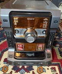 Sony Muteki Stereo System With Ipod Dock, LBT-ZX66I 2 Speakers. Fixed Price $399.99.