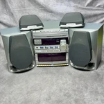 Vtg Philips Magnavox 3-CD Dual Cassette Stereo System Mini Hi-fi FW65C/37. Fixed Price $124.97.