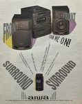 1994 Aiwa NSX-4000 Surround Sound Stereo Print Ad Retro 90S Audio Tech Decor. Fixed Price $8.99.