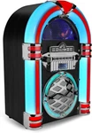 Victor Wilshire Desktop Bluetooth Led Jukebox Speaker With Fm Radio - Black. Fixed Price $99.99.