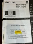 Aiwa NSX-MA545 NSX-AV540 CX-NMA545 CX-NA540 Repair Service Manual **original**. Fixed Price $27.99.