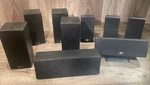 Lot Of 9 Surround Sound Speakers Lg S62 Bidirectional Tested. Fixed Price $35.95.