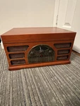 Crosley CR86E Brown Turntable Cd Am/fm Compact Shelf Stereo Aux Headphone. Fixed Price $80.00.