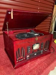 Electro Brand Wooden Stereo System Model 9249. Fixed Price $50.00.