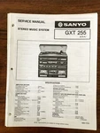 Sanyo Gxt 255 Stereo Music System Service Manual *original* #2. Fixed Price $9.98.