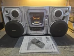 Panasonic SA-AK500 MP3 Disc Changer Cassette Cd Stereo System Fully Functional. Fixed Price $249.99.