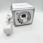 Jensen CD-555 Portable Bluetooth Music System Radio White Cube Tested!. Fixed Price $27.00.