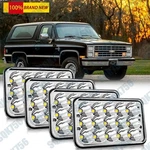 4PC 105W Black 4X6" Led Headlights Hi/lo Drl Lamps For Chevy K5 Blazer 1981-1986. Fixed Price $49.98.