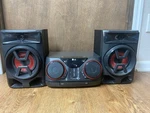 Lg Xboom CK43 Stereo System Bluetooth No Remote Tested Works. Fixed Price $109.99.