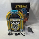 Arkrocket Athena Mini Jukebox Tabletop Cd Player Bluetooth Speaker Radio/usb. Fixed Price $119.99.