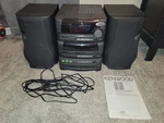 Kenwood XD-500 Mini Hi-fi Component System 3 Cd 2 Cassette Radio Tested Works. Fixed Price $185.00.