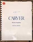 Carver M-0.5T Amplifier Service Manual *original*. Fixed Price $29.97.