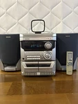Aiwa Cx NAJ50 Stereo Receiver Cd/cassette + Detachable Speakers Remote Control. Fixed Price $210.00.