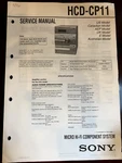 Sony HCD-CP11 HCDCP11 Service Manual From The Usa **original**. Fixed Price $19.89.