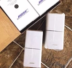 2 Bose Mint Speakers Cube Doubleshot White Acoustimass Lifestyle. Fixed Price $168.71.