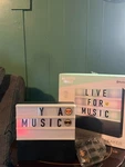 Sharper Image - Cinematic Light Box Bluetooth Speaker (live For Music) Works. Fixed Price $17.00.
